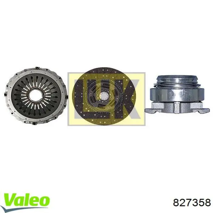 827358 VALEO kit de embrague (3 partes)