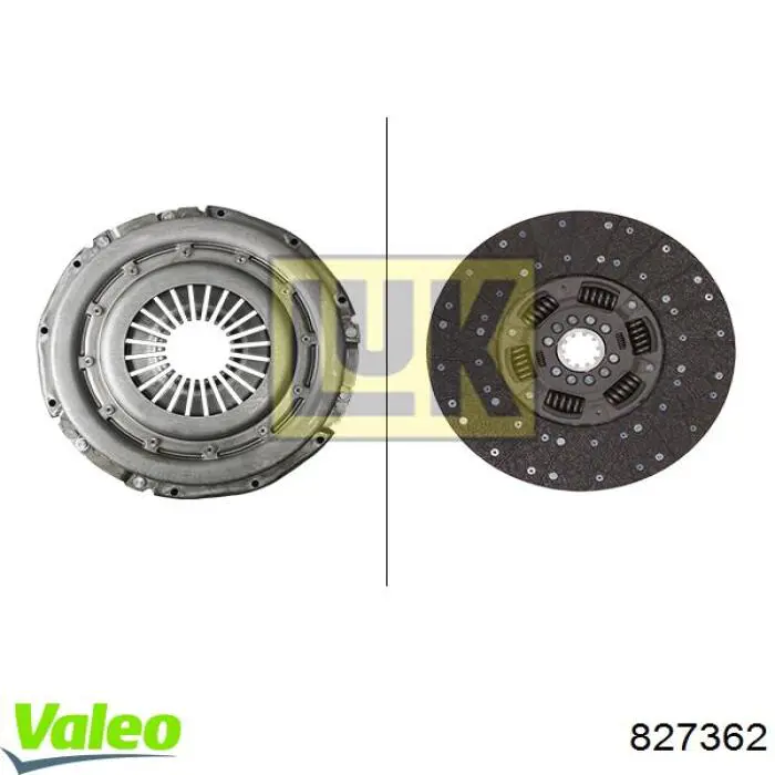 827362 VALEO kit de embrague (3 partes)