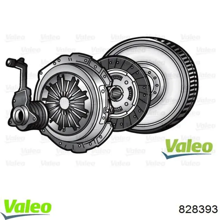 828393 VALEO kit de embrague (3 partes)