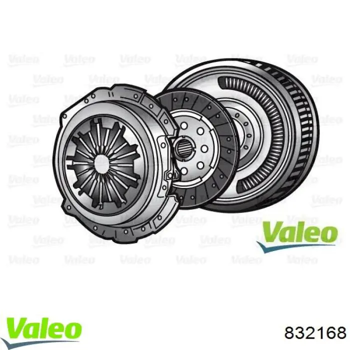 832168 VALEO kit de embrague (3 partes)