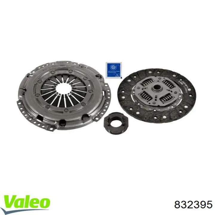 832395 VALEO kit de embrague (3 partes)