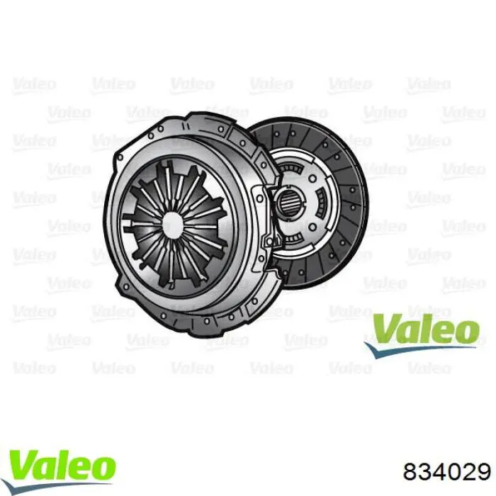 834029 VALEO kit de embrague (3 partes)