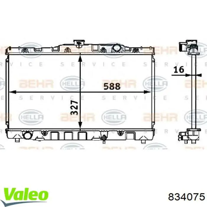 834075 VALEO kit de embrague (3 partes)