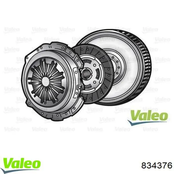 834376 VALEO kit de embrague (3 partes)