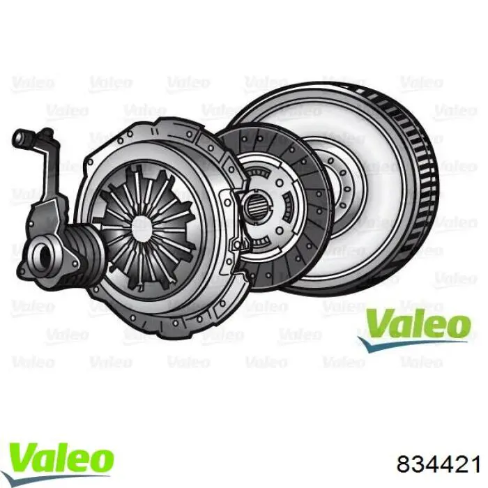 834421 VALEO kit de embrague (3 partes)