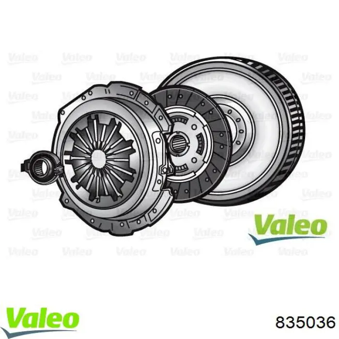 835036 VALEO kit de embrague (3 partes)