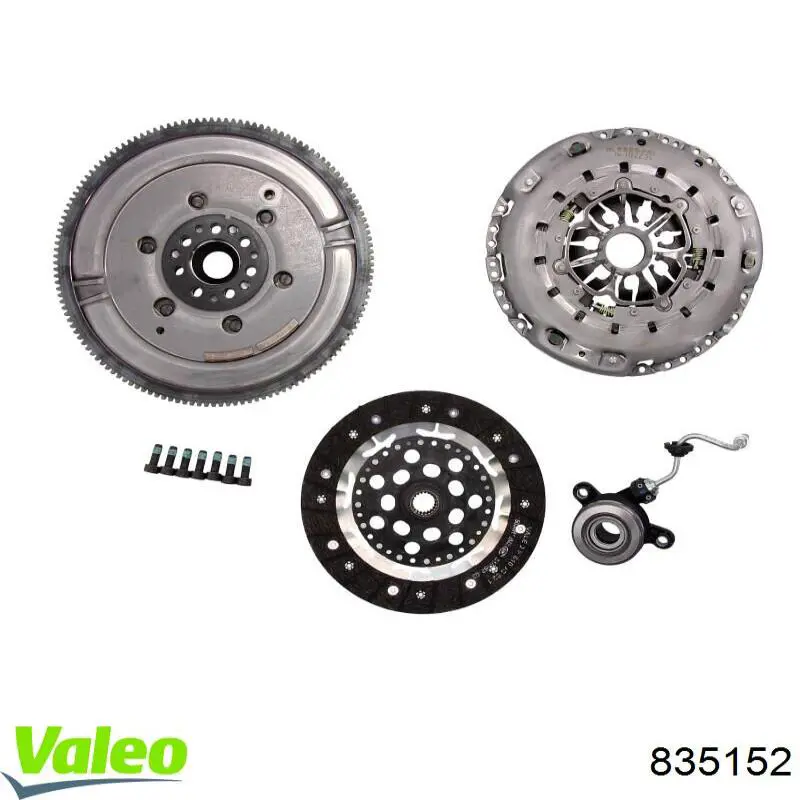 835152 VALEO kit de embrague (3 partes)