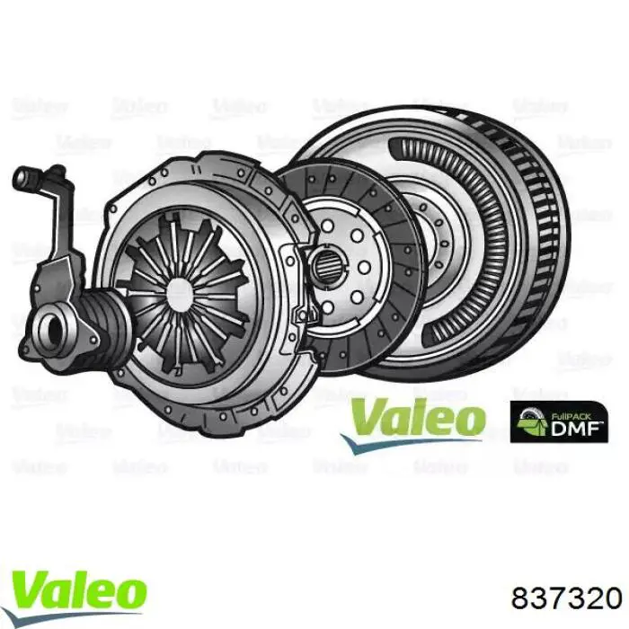 837320 VALEO kit de embrague (3 partes)