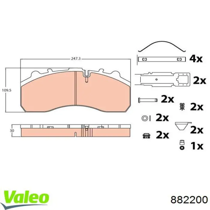 509290070 BPW pastillas de freno traseras