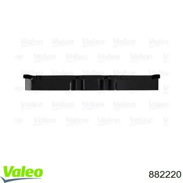 882220 VALEO pastillas de freno delanteras