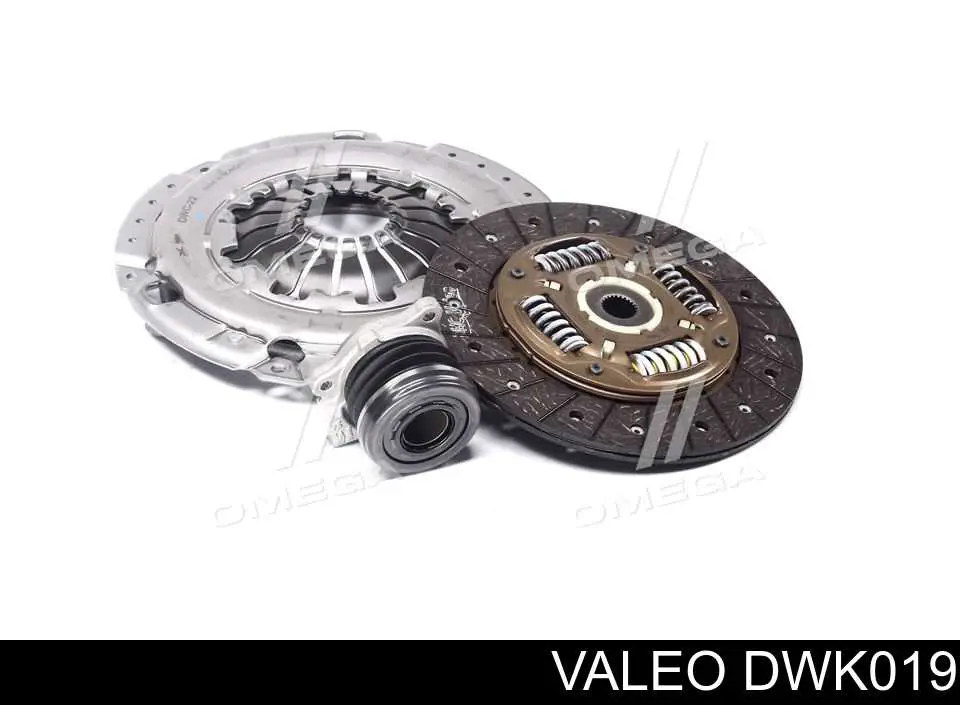 DWK-019 VALEO kit de embrague (3 partes)