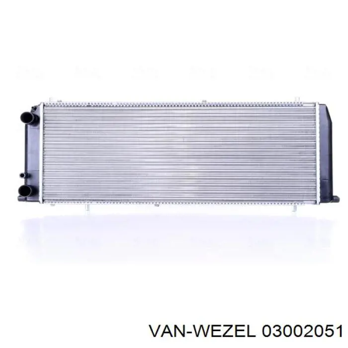 03002051 VAN Wezel radiador refrigeración del motor