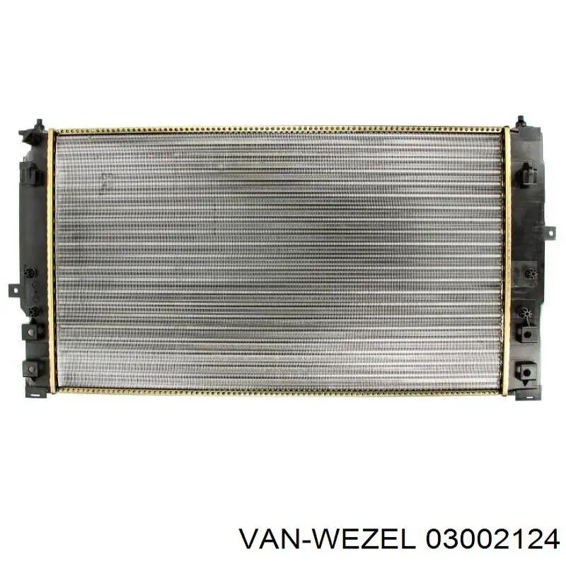 03002124 VAN Wezel radiador refrigeración del motor