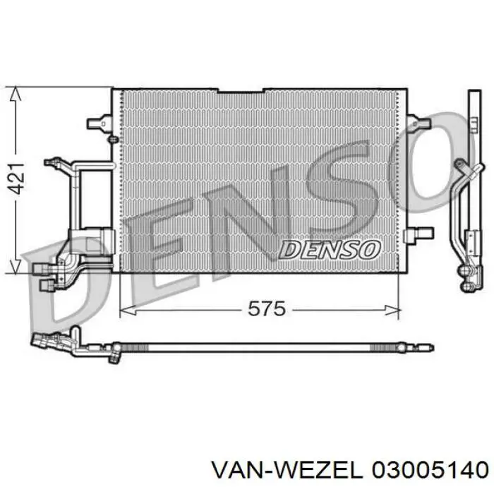 03005140 VAN Wezel condensador aire acondicionado