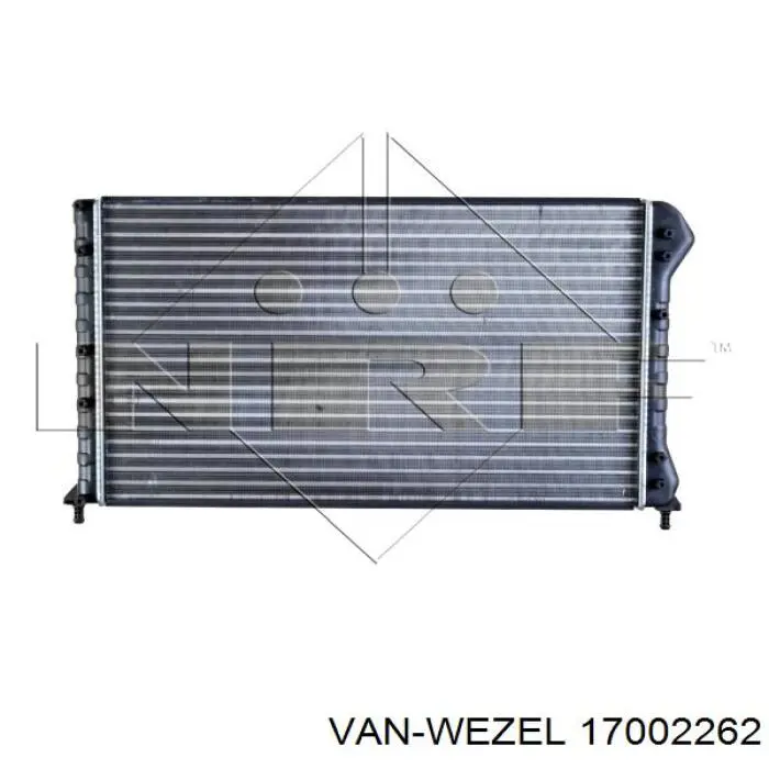 17002262 VAN Wezel radiador refrigeración del motor