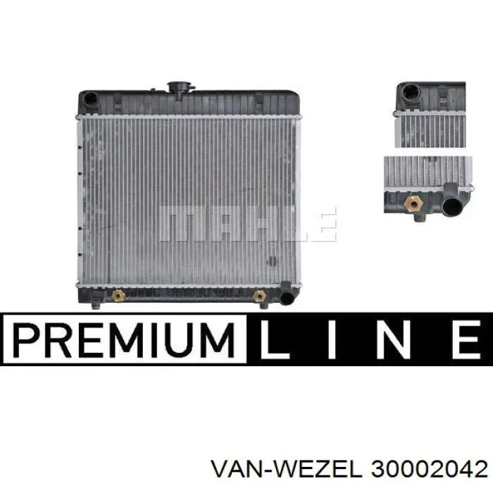 30002042 VAN Wezel radiador refrigeración del motor