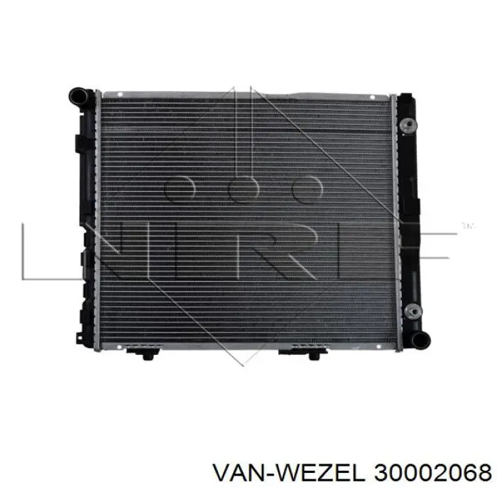 30002068 VAN Wezel radiador refrigeración del motor