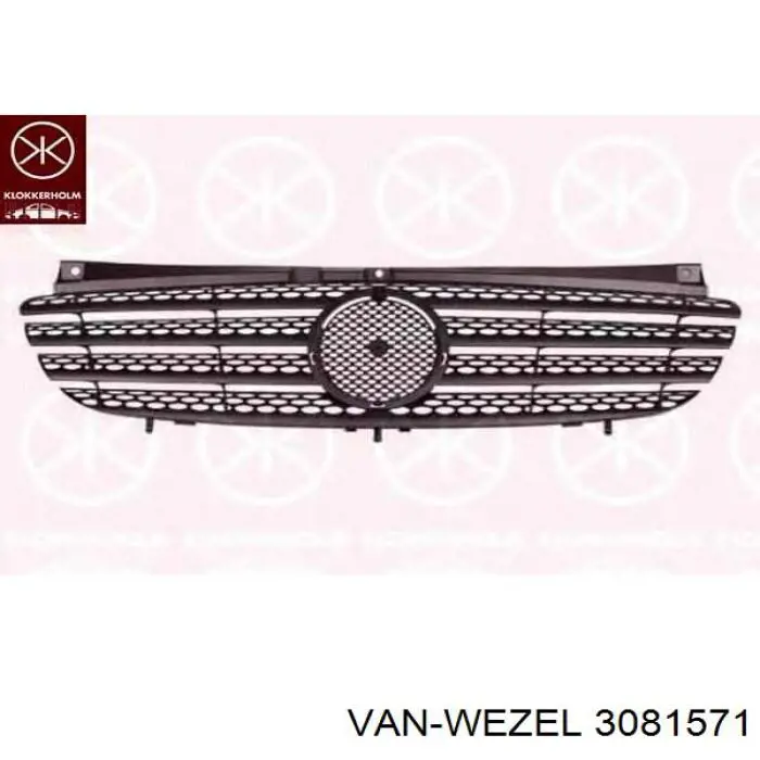 3081571 VAN Wezel parachoques delantero