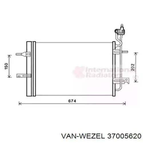 37005620 VAN Wezel condensador aire acondicionado