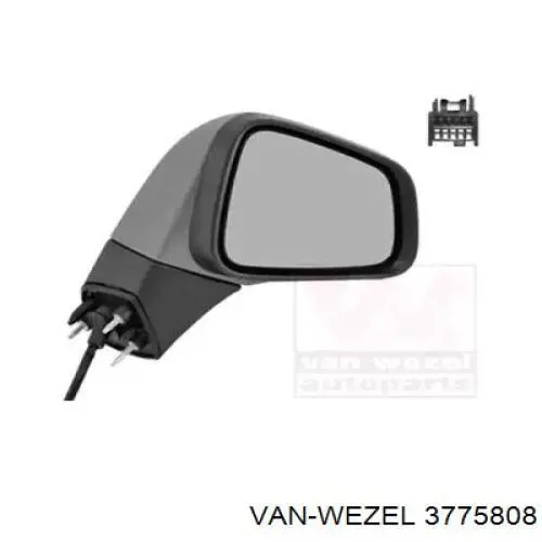 3775808 VAN Wezel espejo retrovisor derecho