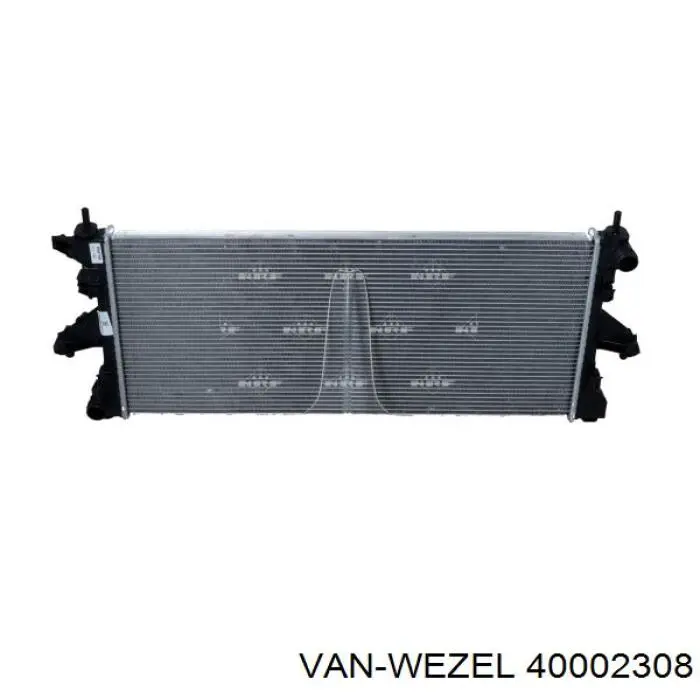 40002308 VAN Wezel radiador refrigeración del motor