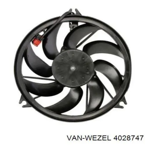 4028747 VAN Wezel ventilador (rodete +motor refrigeración del motor con electromotor completo)