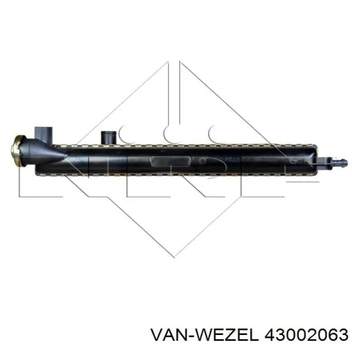 43002063 VAN Wezel radiador refrigeración del motor