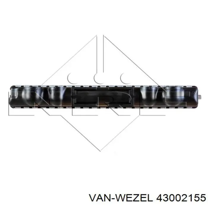 43002155 VAN Wezel radiador refrigeración del motor