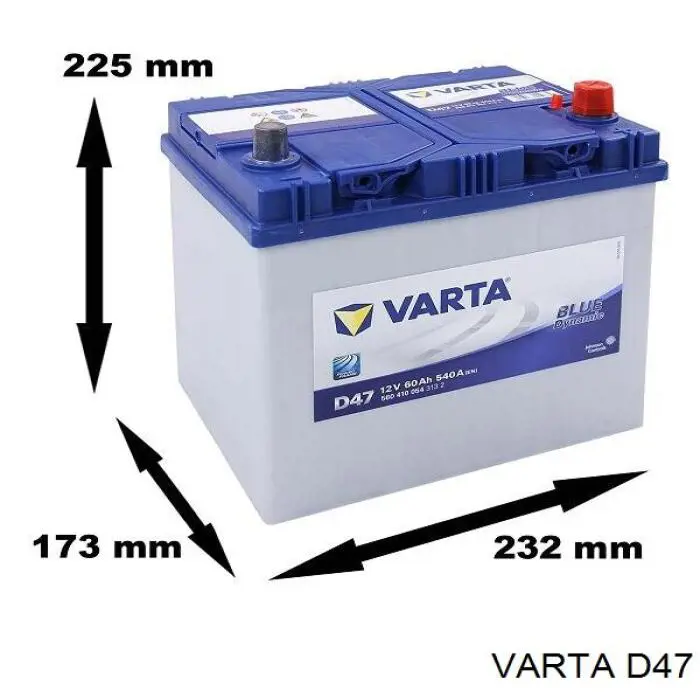 D47 Varta batería de arranque