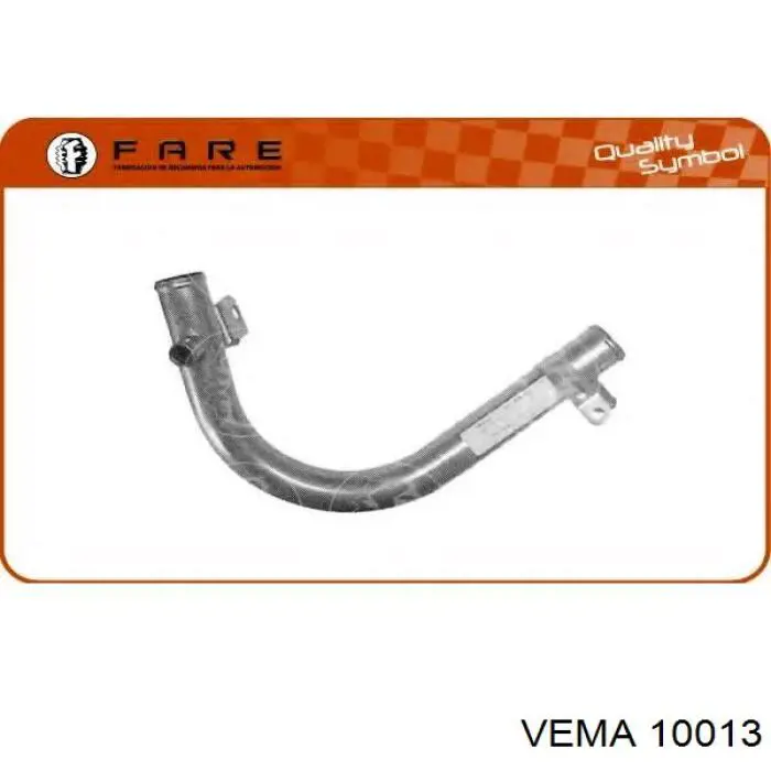 1336071 Opel brida del sistema de refrigeración (triple)