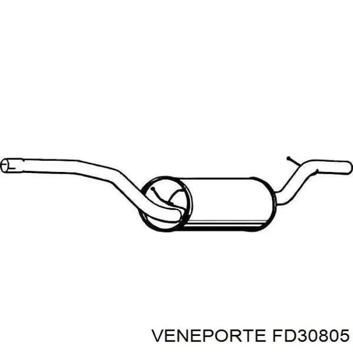 FD30805 Veneporte silenciador del medio