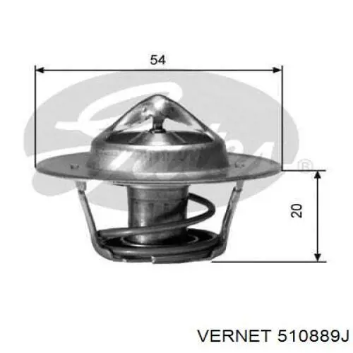 510889J Vernet termostato, refrigerante