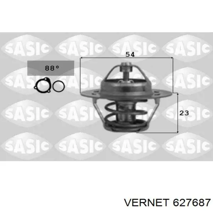 6276.87 Vernet termostato, refrigerante