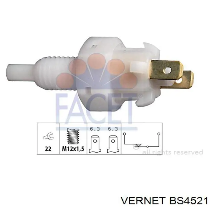 BS4521 Vernet interruptor luz de freno