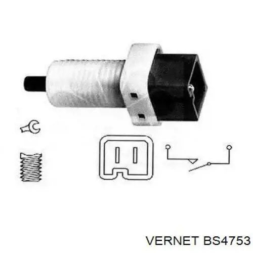 BS4753 Vernet interruptor luz de freno