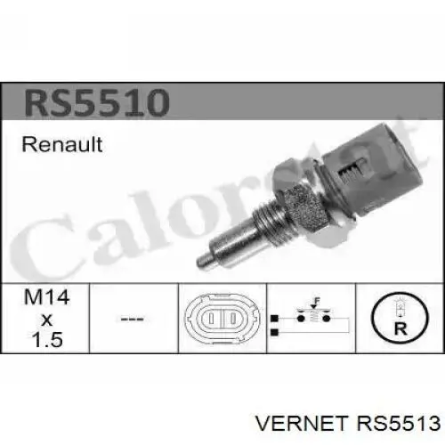 RS5513 Vernet interruptor, piloto de marcha atrás