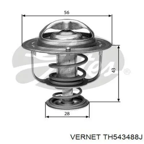 TH5434.88J Vernet termostato, refrigerante