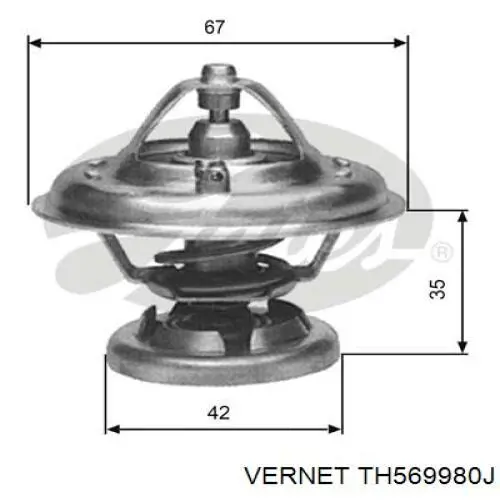 TH5699.80J Vernet termostato, refrigerante