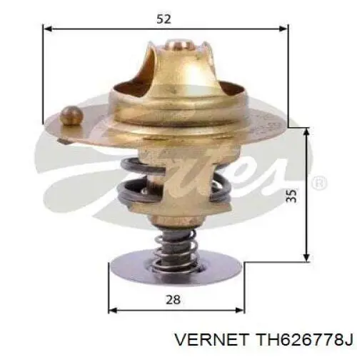 TH6267.78J Vernet termostato, refrigerante