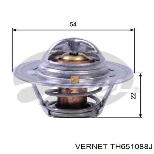 TH6510.88J Vernet termostato, refrigerante