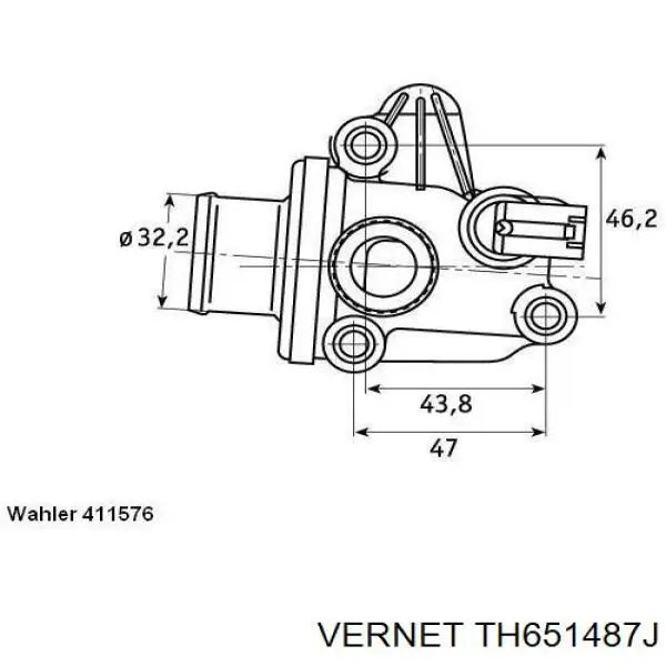 TH6514.87J Vernet termostato, refrigerante