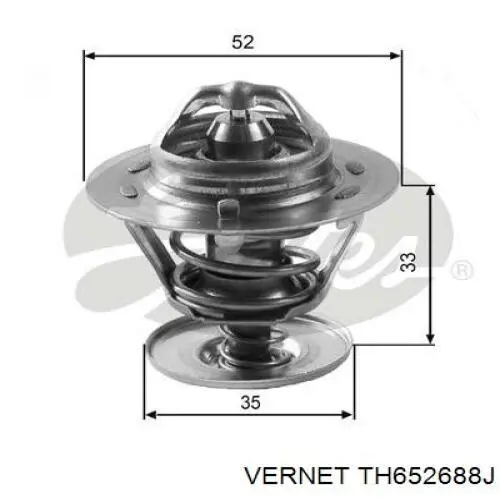 TH6526.88J Vernet termostato, refrigerante