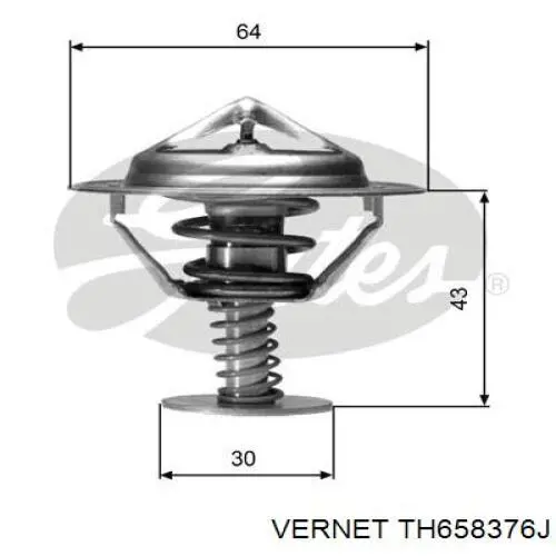 TH6583.76J Vernet termostato, refrigerante