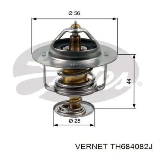 TH6840.82J Vernet termostato, refrigerante