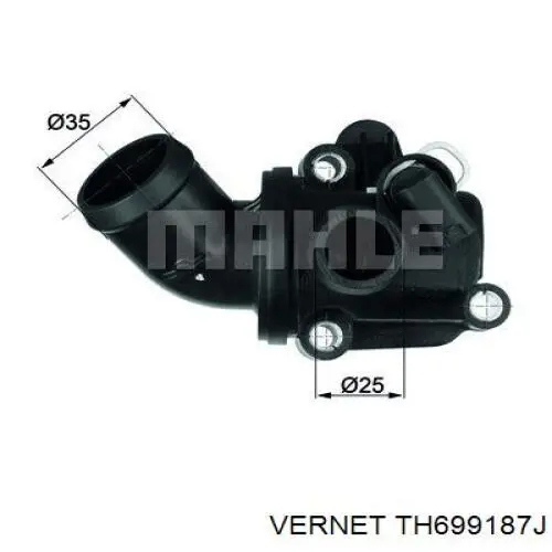 TH699187J Vernet termostato, refrigerante