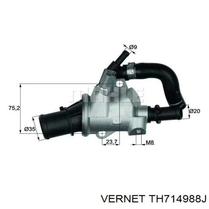 TH7149.88J Vernet termostato, refrigerante