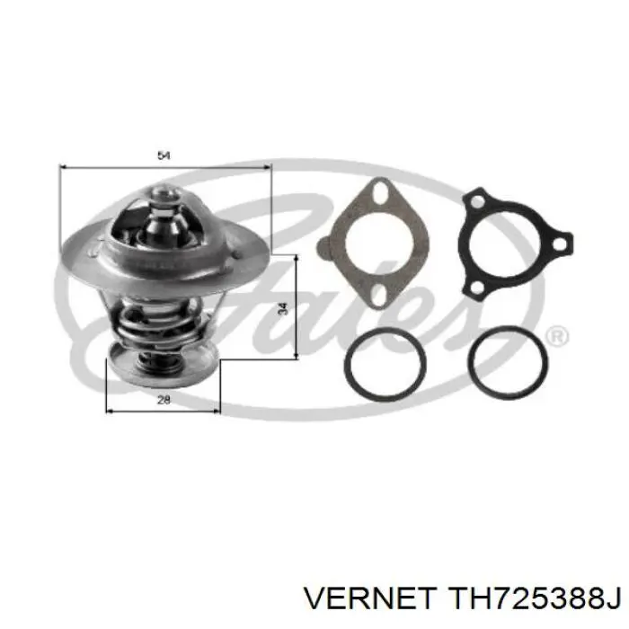 TH7253.88J Vernet caja del termostato