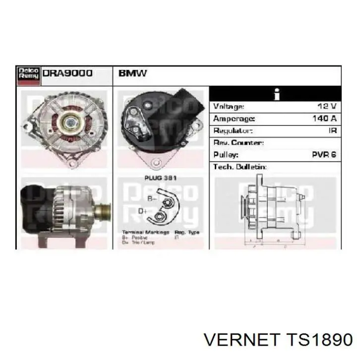 TS1890 Vernet sensor, temperatura del refrigerante (encendido el ventilador del radiador)