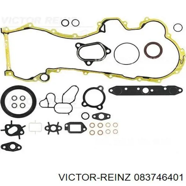  Juego completo de juntas, motor, inferior para Fiat Punto 1 