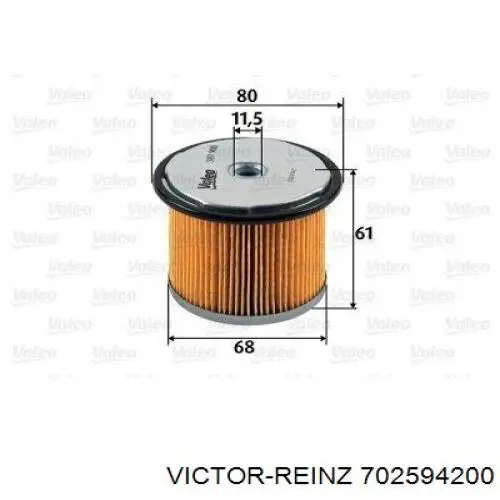 70-25942-00 Victor Reinz junta de la tapa de válvulas del motor